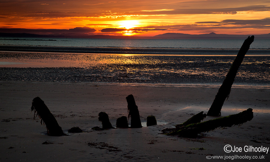 Longniddry Bents Beach Sunset 