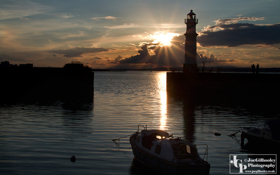 Sunset at Newhaven Harbour