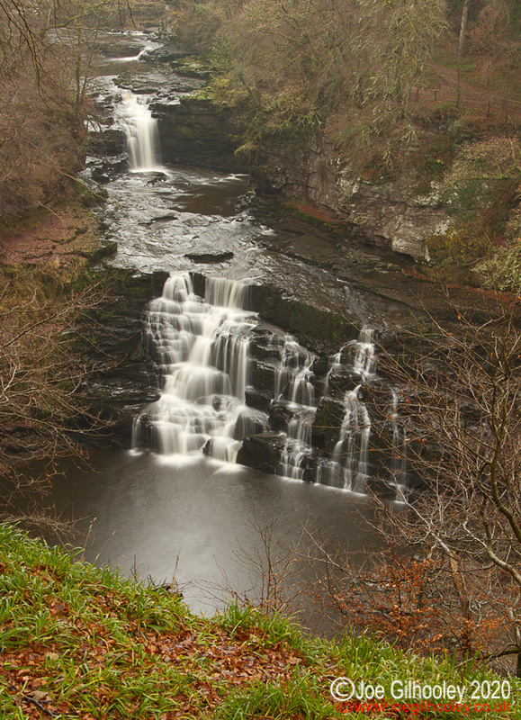 New Lanark Falls of Clyde - in the rain - 2nd December 2013