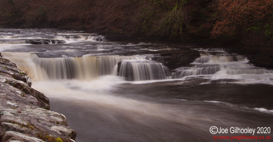 New Lanark Falls of Clyde - in the rain - 2nd December 2013
