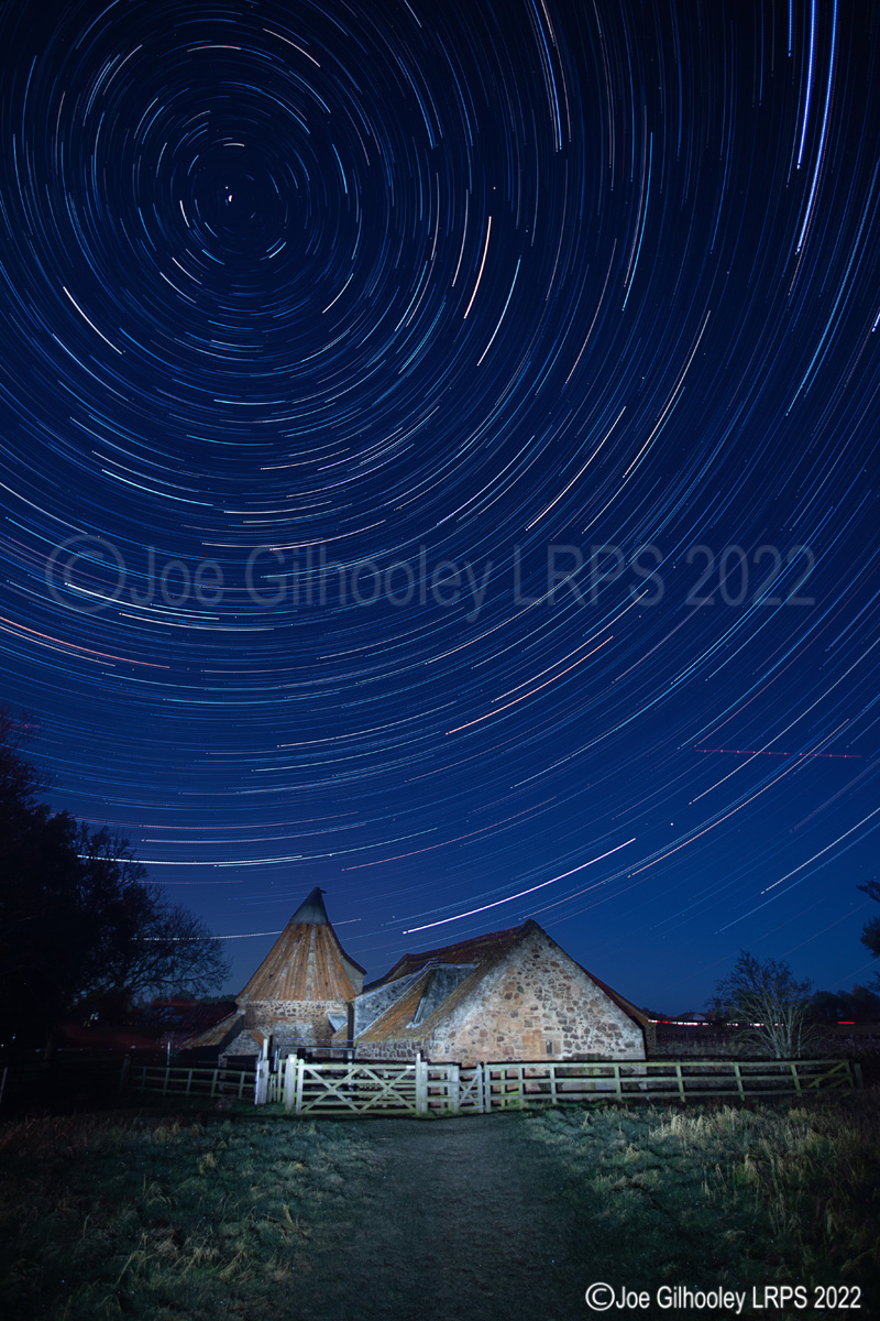 Star Trails Preston Mill Kase Neutral Night Filter to the lens