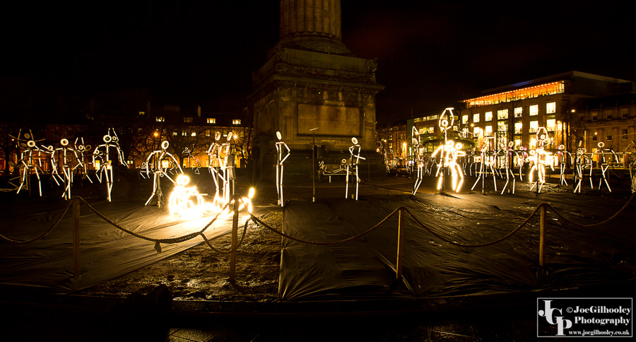 Spectacle of Light - Stick Figures - St Andrew Square Edinburgh