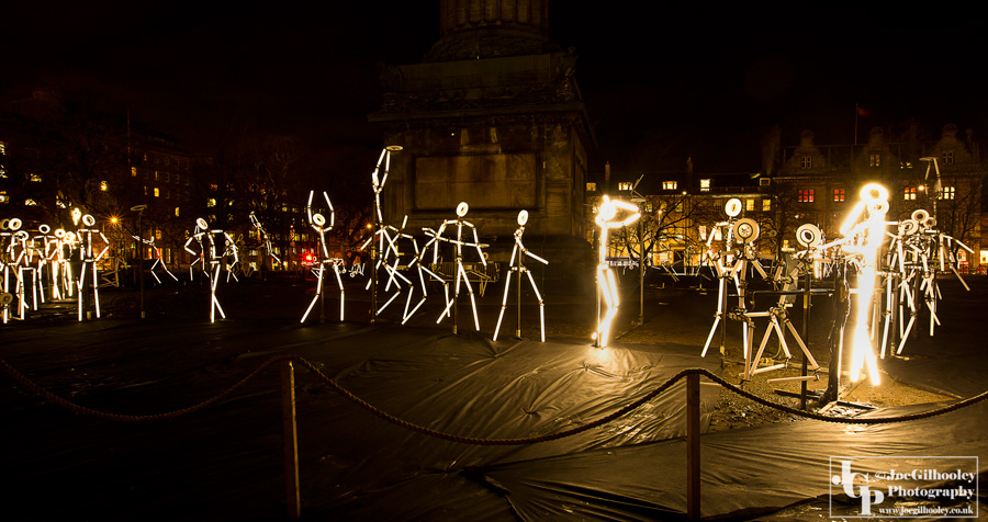 Spectacle of Light - Stick Figures - St Andrew Square Edinburgh