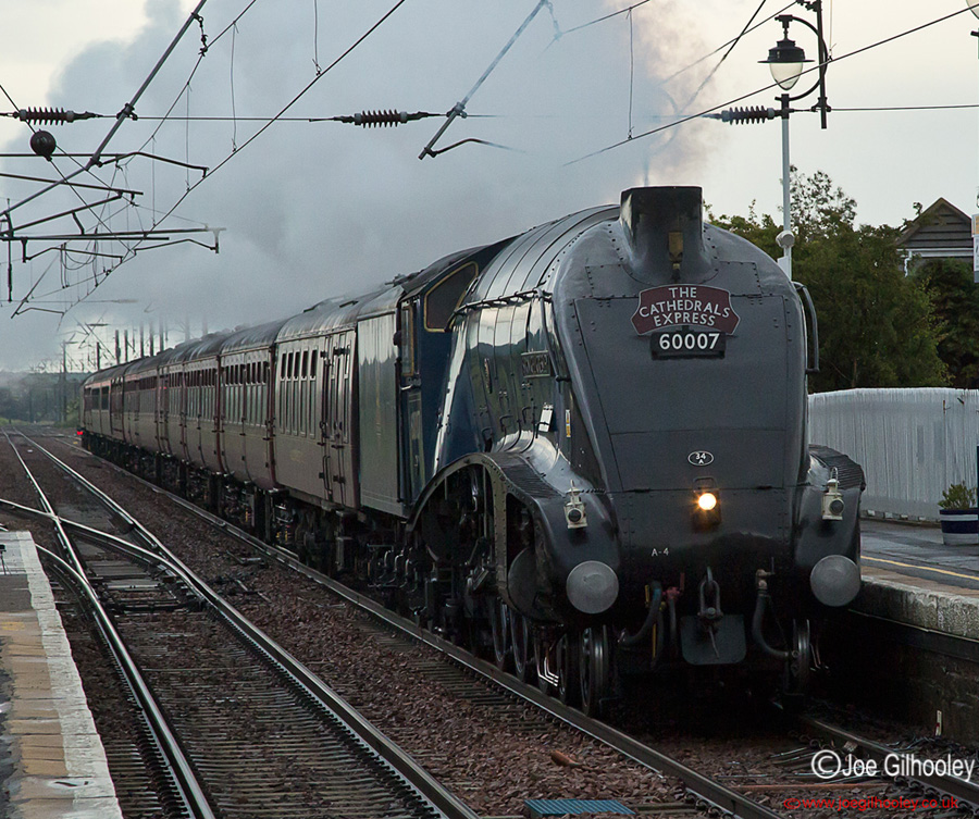 Sir Nigel Gresley 60007 Steam Train at Drem