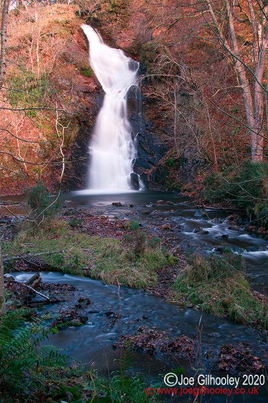 Waterfall at Old Filters by Glencorse Reservoir - 29th November 2013
