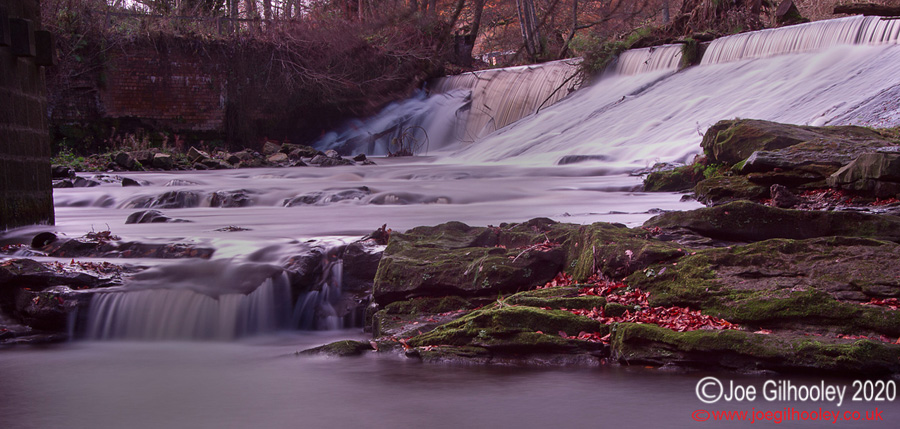 River North Esk waterfall - Powdermill Roslin Glen - 29th November 2013