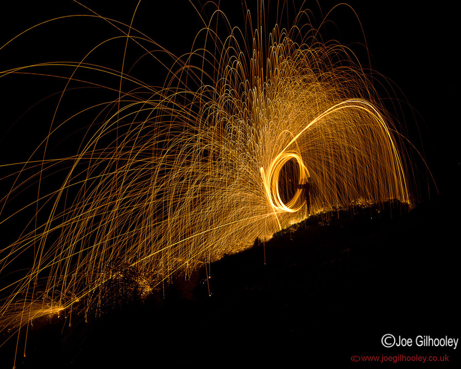 Wire Wool Burning Photography