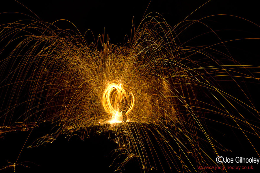 Wire Wool Burning Photography